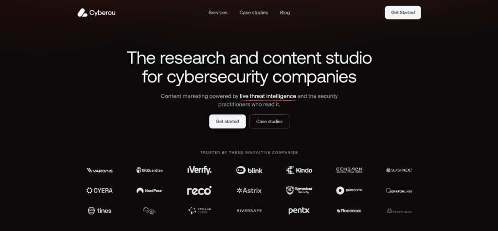 Cyberou Homepage Screenshot