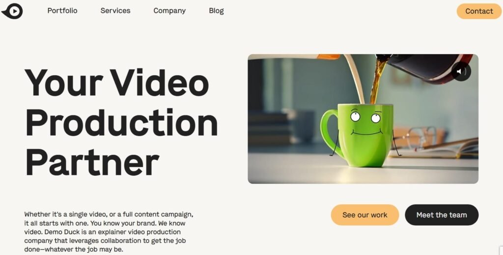 Demo Duck homepage