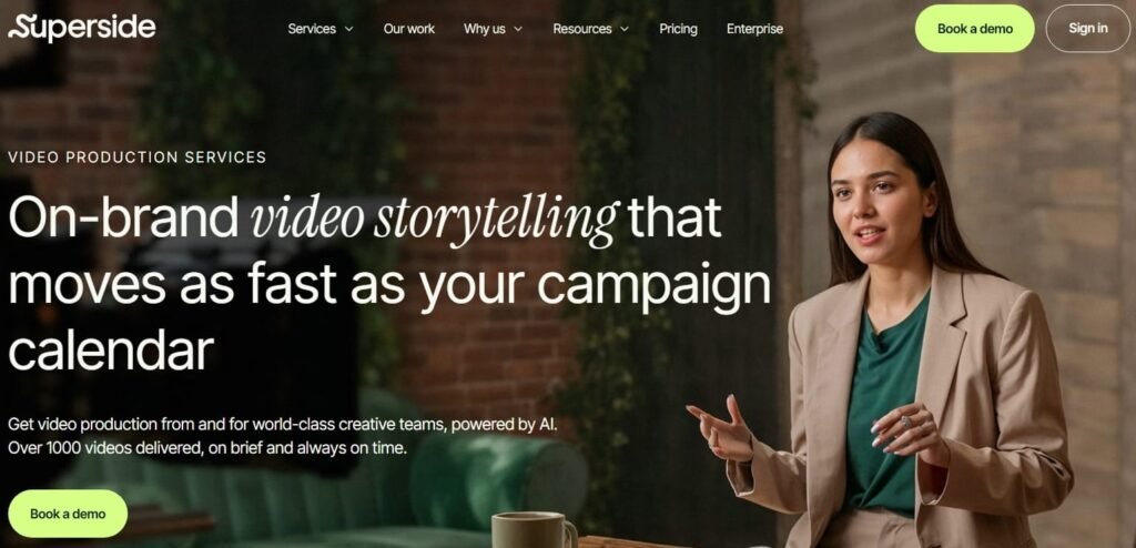 Superside homepage