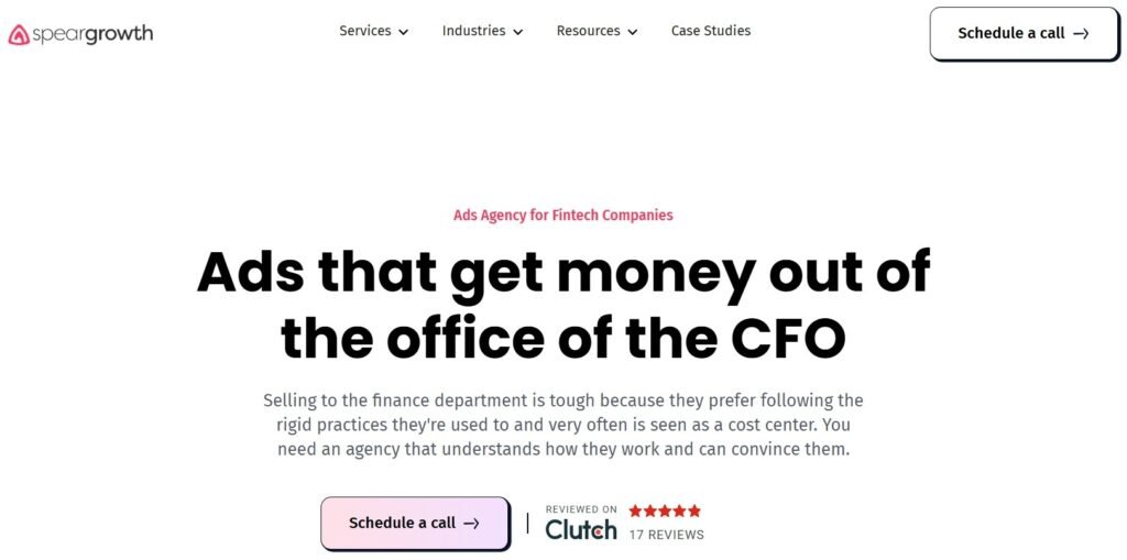Fintech SEO Agencies- Spear Growth