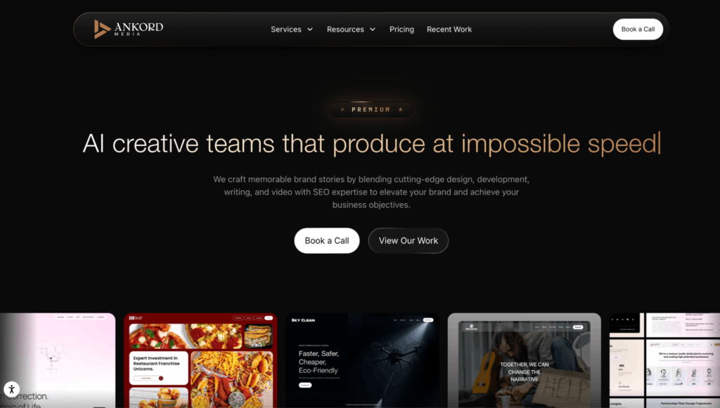 Ankord Media homepage