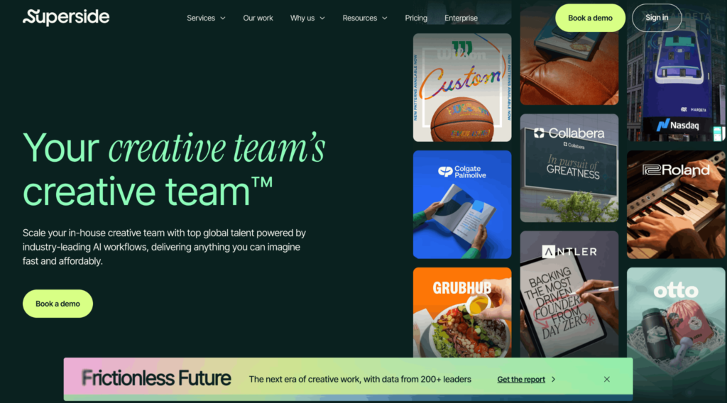 Superside homepage